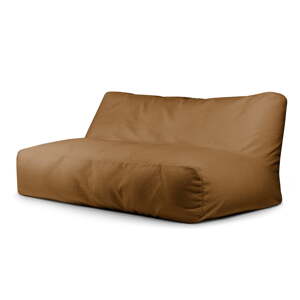 Hnedý sedací vak z textílie buklé Sofa Tube 190 – SLOWDOWN