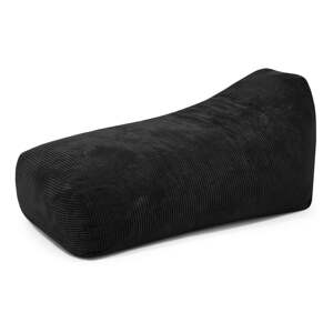 Čierny menčestrový sedací vak Snug Long 140 – SLOWDOWN