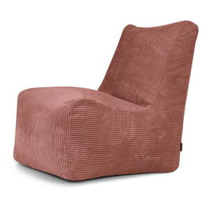 Menčestrový sedací vak v tehlovej farbe Seat Lounge – SLOWDOWN