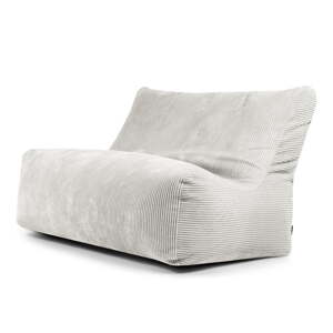 Krémovobiely menčestrový sedací vak Sofa Seat Lounge – SLOWDOWN