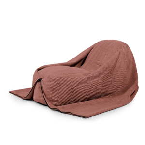 Menčestrový detský sedací vak v tehlovej farbe Cocoon 120 – SLOWDOWN