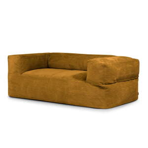 Menčestrový sedací vak v horčicovej farbe Sofa MooG – SLOWDOWN