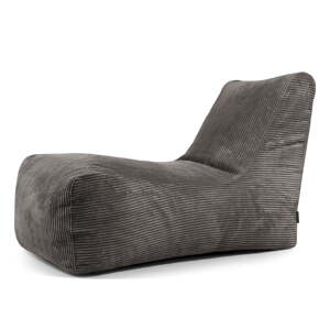 Tmavosivý menčestrový sedací vak Lounge – SLOWDOWN