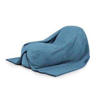 Modrý menčestrový detský sedací vak Cocoon 120 – SLOWDOWN