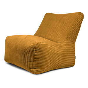 Menčestrový sedací vak v horčicovej farbe Seat 100 Lounge – SLOWDOWN