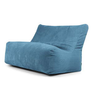 Modrý menčestrový sedací vak Sofa Seat Lounge – SLOWDOWN