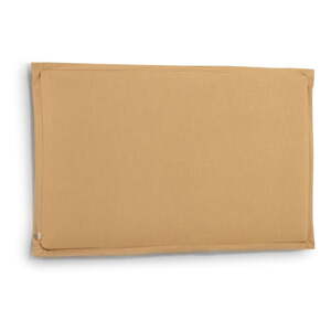 Čalúnené čelo postele v horčicovej farbe 186x106 cm Tanit – Kave Home