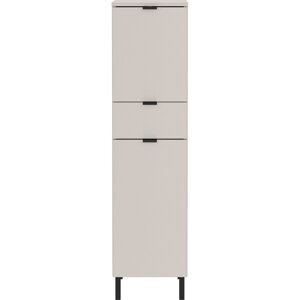 Krémovobiela vysoká/úzka kúpeľňová skrinka 30x120 cm Arcena – Germania