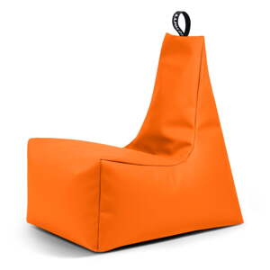 Oranžový detský sedací vak z imitácie kože Icy M – So Soft?