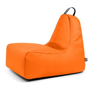 Oranžový detský sedací vak z imitácie kože Chill M – So Soft?