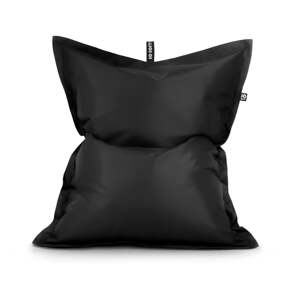 Čierny sedací vak z imitácie kože Pad XXL – So Soft?