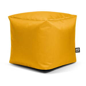 Žltý detský sedací vak Cube M – So Soft?