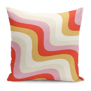 Obliečka na vankúš 43x43 cm Creamy Raspberry Swirl – Mila Home
