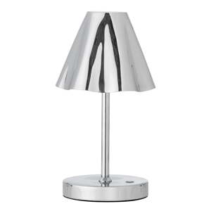 LED stolová lampa v striebornej farbe s kovovým tienidlom (výška  28 cm) Lianna – Bloomingville