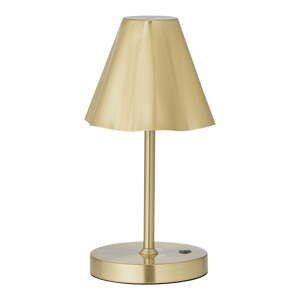 Mosadzná LED stolová lampa s kovovým tienidlom (výška  28 cm) Lianna – Bloomingville