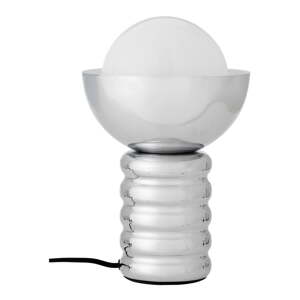 Stolová lampa v striebornej farbe so skleneným tienidlom (výška  32 cm) Spike – Bloomingville