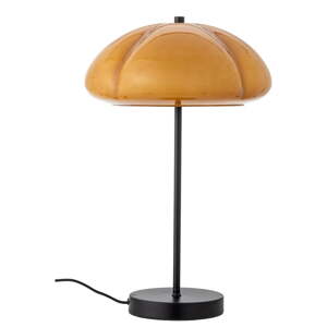 Okrovožltá stolová lampa so skleneným tienidlom (výška  46,5 cm) Kinoko – Bloomingville