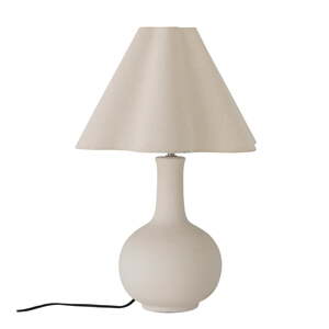 Krémovobiela stolová lampa s textilným tienidlom (výška  60 cm) Heide – Bloomingville