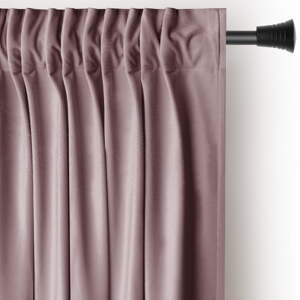 Svetlohnedý zamatový dimout záves 140x270 cm Pleat – Restilo