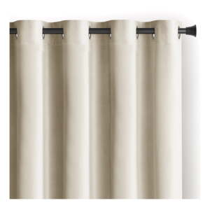Béžový zamatový dimout záves 140x270 cm Eyelets – Restilo