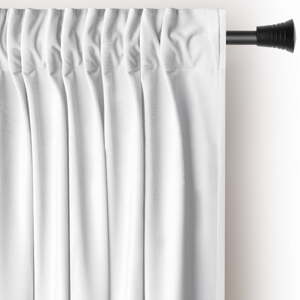 Biely zamatový dimout záves 140x270 cm Pleat – Restilo