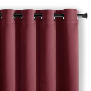 Vínovočervený zatemňovací záves 140x175 cm Eyelets – Restilo