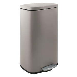 Taupe pedálový oceľový odpadkový kôš 50 l   Akira – Spirella
