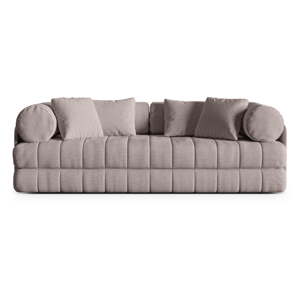 Sivobéžová rozkladacia pohovka z textílie buklé 206 cm Kemi – Cosmopolitan Design