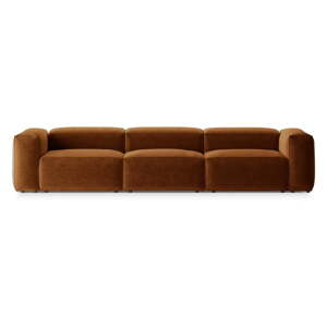 Pohovka v tehlovej farbe 364 cm Bergano – Cosmopolitan Design