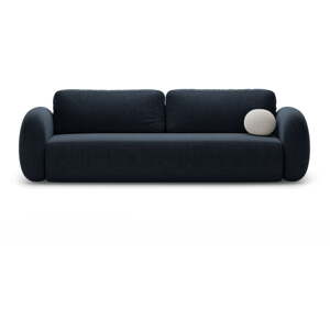 Tmavomodrá ženilková rozkladacia/s úložným priestorom pohovka 262 cm Tonale – Cosmopolitan Design