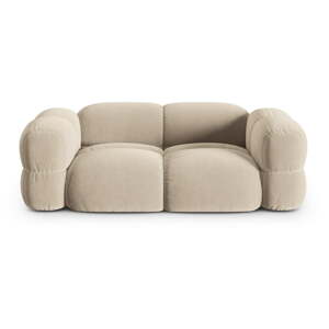 Béžová zamatová pohovka 210 cm Loretto – Cosmopolitan Design