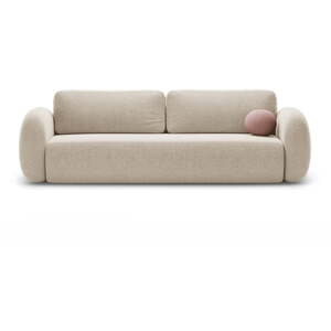 Béžová ženilková rozkladacia/s úložným priestorom pohovka 262 cm Tonale – Cosmopolitan Design