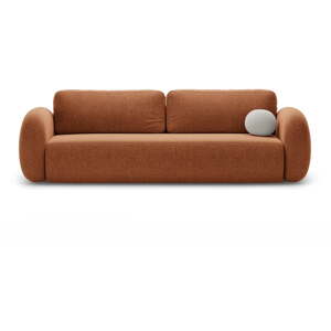 Ženilková rozkladacia/s úložným priestorom pohovka v tehlovej farbe 262 cm Tonale – Cosmopolitan Design