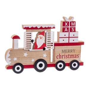 Drevená vianočná figúrka (výška  16,5 cm) Merry Christmas – Casa Selección
