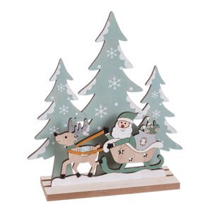 Drevená vianočná figúrka (výška  22,5 cm) Santa – Casa Selección