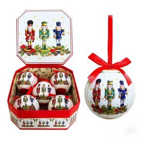 Papierové vianočné gule v súprave 5 ks ø 7,5 cm Soldiers Memory – Casa Selección
